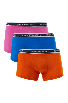 Three-Pack of Boxer Briefs With Core Logo Waistband